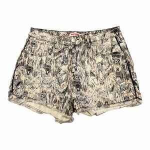 IRO Terence Denim Jean Shorts High Rise Cut Off Denim Revolve Small US 27 EUC